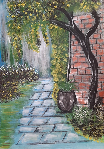 Sidewalk after the Rain
